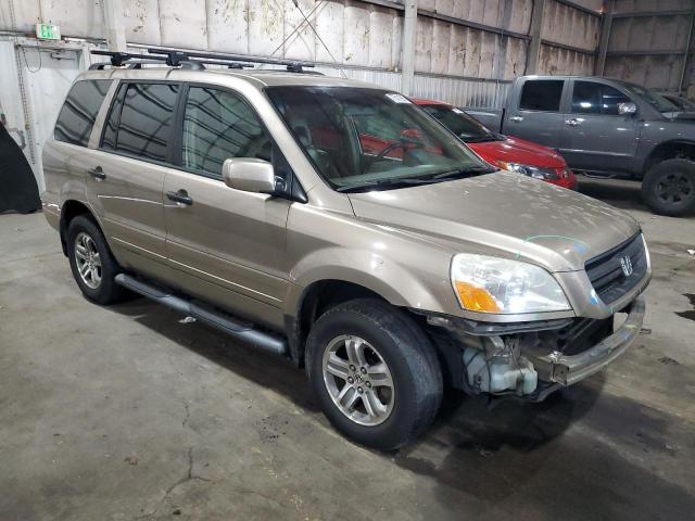 2HKYF18505H552650 - 2005 HONDA PILOT EXL TAN photo 4