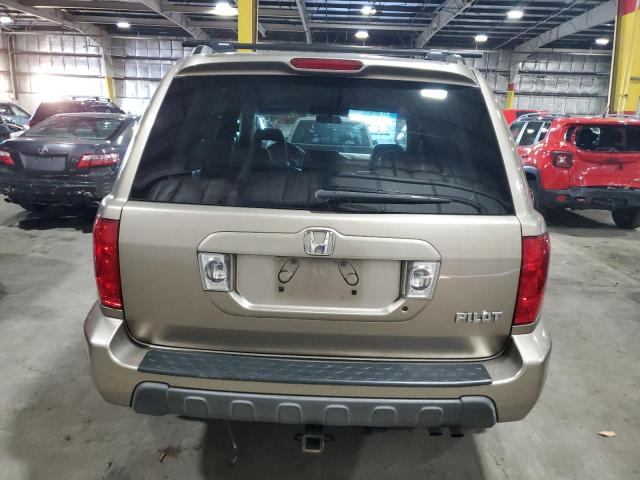 2HKYF18505H552650 - 2005 HONDA PILOT EXL TAN photo 6