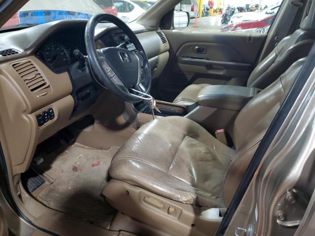 2HKYF18505H552650 - 2005 HONDA PILOT EXL TAN photo 7