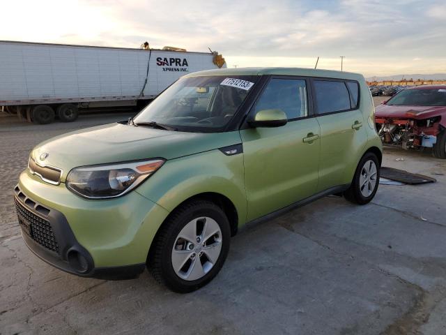 KNDJN2A20E7736890 - 2014 KIA SOUL GREEN photo 1