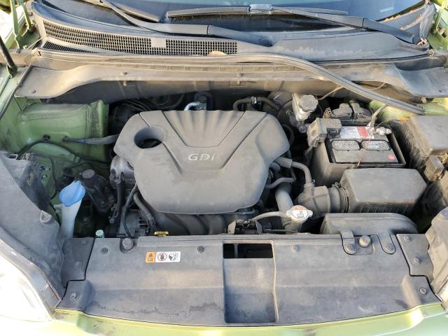 KNDJN2A20E7736890 - 2014 KIA SOUL GREEN photo 12