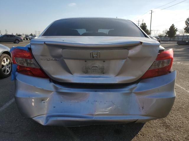 19XFB2F53CE341374 - 2012 HONDA CIVIC LX SILVER photo 6