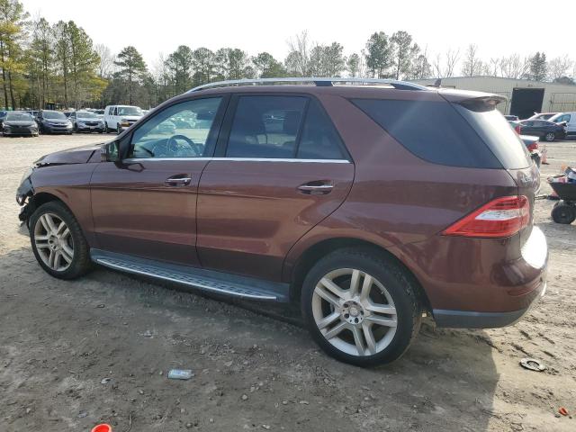 4JGDA5HB4DA115083 - 2013 MERCEDES-BENZ ML 350 4MATIC MAROON photo 2