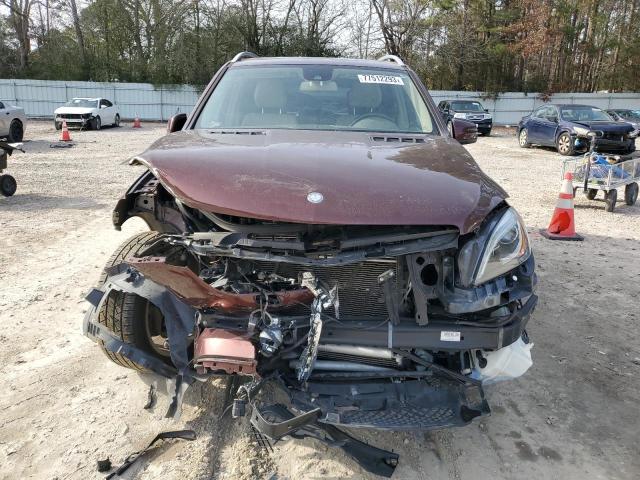 4JGDA5HB4DA115083 - 2013 MERCEDES-BENZ ML 350 4MATIC MAROON photo 5