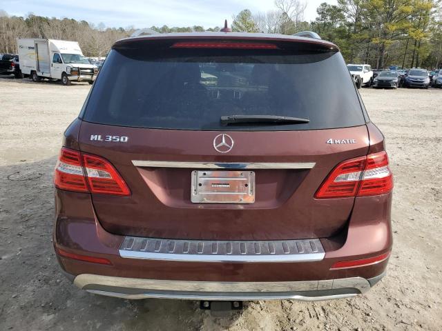 4JGDA5HB4DA115083 - 2013 MERCEDES-BENZ ML 350 4MATIC MAROON photo 6