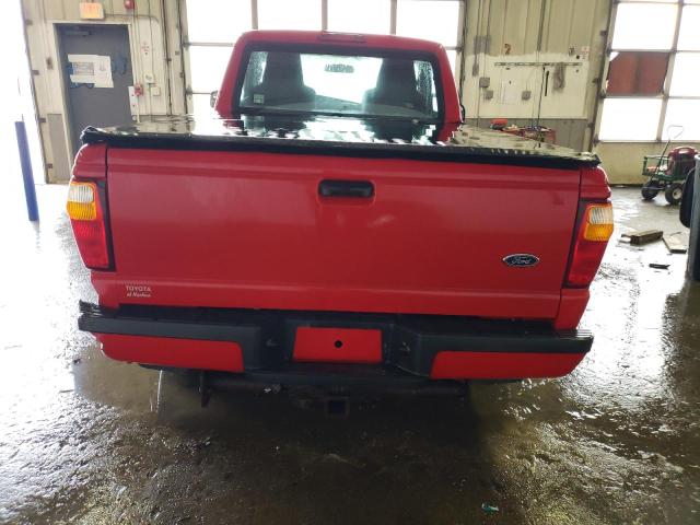 1FTYR10U75PB07658 - 2005 FORD RANGER RED photo 6