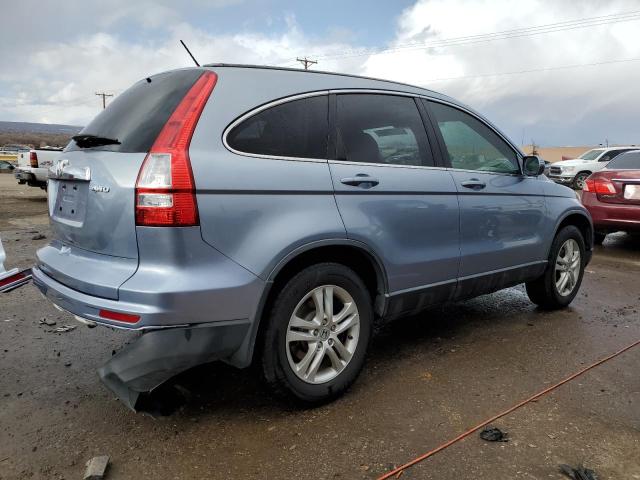 JHLRE4H75BC027068 - 2011 HONDA CR-V EXL BLUE photo 3