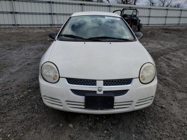 1B3ES26C24D627005 - 2004 DODGE NEON BASE WHITE photo 5