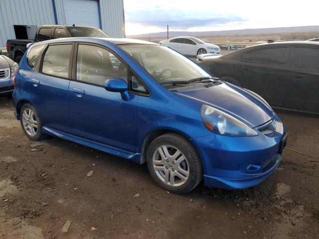 JHMGD37637S061743 - 2007 HONDA FIT S 蓝色 照片 4