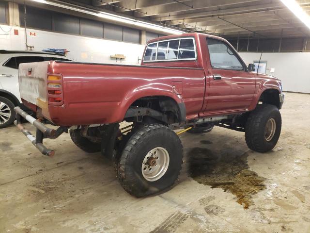 JT4RN01P2N7054385 - 1992 TOYOTA PICKUP 1/2 TON SHORT WHEELBASE DLX BURGUNDY photo 3