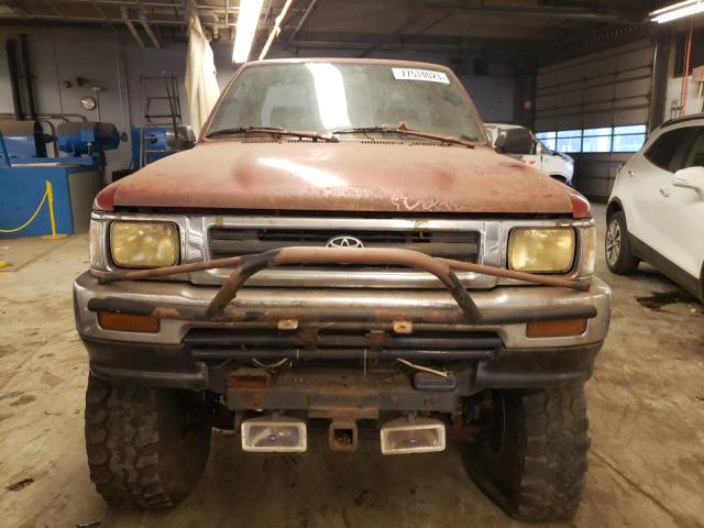 JT4RN01P2N7054385 - 1992 TOYOTA PICKUP 1/2 TON SHORT WHEELBASE DLX BURGUNDY photo 5