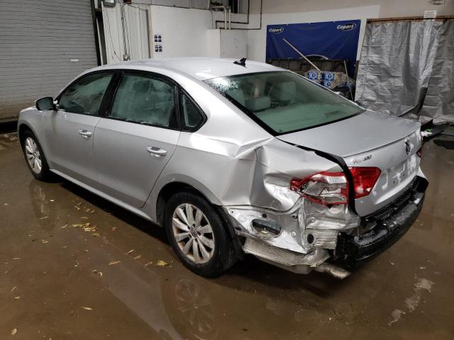 1VWAP7A31EC004143 - 2014 VOLKSWAGEN PASSAT S SILVER photo 2