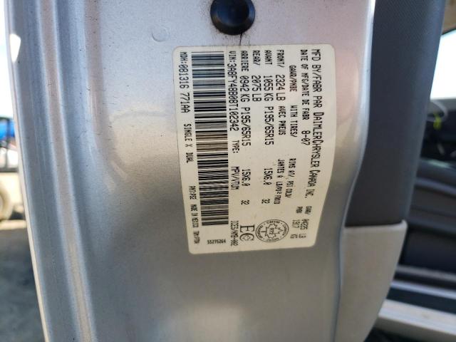 3A8FY48B08T102342 - 2008 CHRYSLER PT CRUISER SILVER photo 14