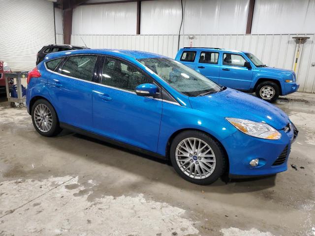 1FAHP3M2XCL283706 - 2012 FORD FOCUS SEL BLUE photo 4