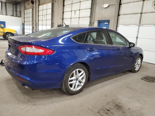 3FA6P0H7XGR280999 - 2016 FORD FUSION SE BLUE photo 3