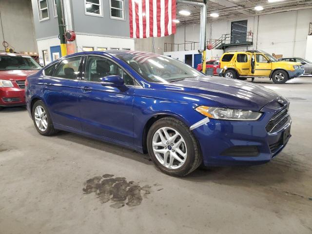 3FA6P0H7XGR280999 - 2016 FORD FUSION SE BLUE photo 4