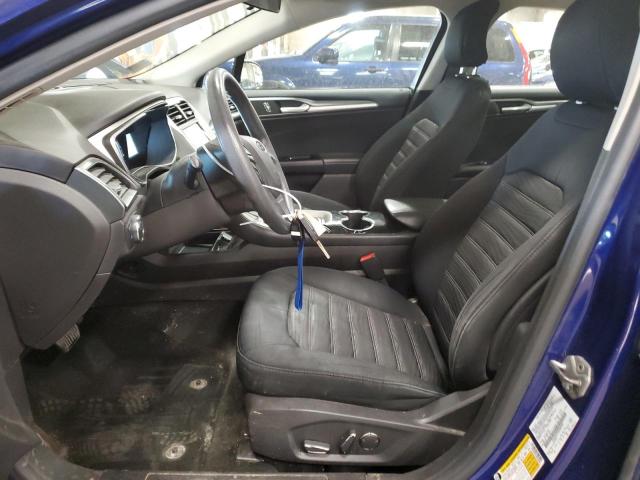 3FA6P0H7XGR280999 - 2016 FORD FUSION SE BLUE photo 7