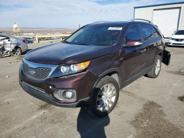 5XYKU4A27BG029531 - 2011 KIA SORENTO EX BURGUNDY photo 1