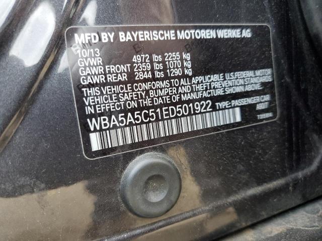 WBA5A5C51ED501922 - 2014 BMW 528 I CHARCOAL photo 13