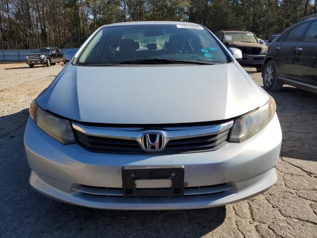 19XFB2F55CE044607 - 2012 HONDA CIVIC LX SILVER photo 5