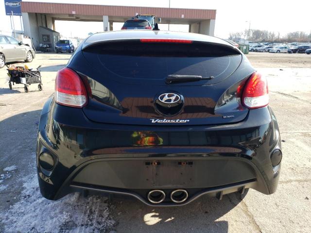 KMHTC6AE1EU195863 - 2014 HYUNDAI VELOSTER TURBO BLACK photo 6