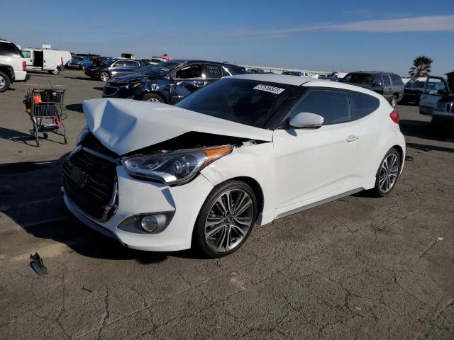 KMHTC6AE5GU269143 - 2016 HYUNDAI VELOSTER TURBO WHITE photo 1