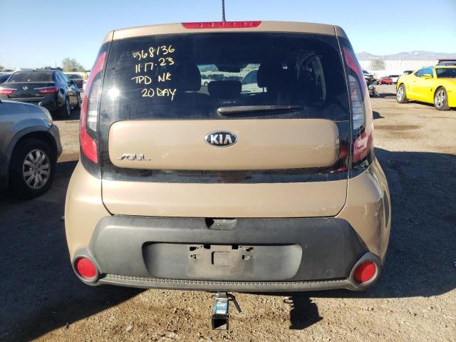 KNDJN2A2XF7160131 - 2015 KIA SOUL BROWN photo 6