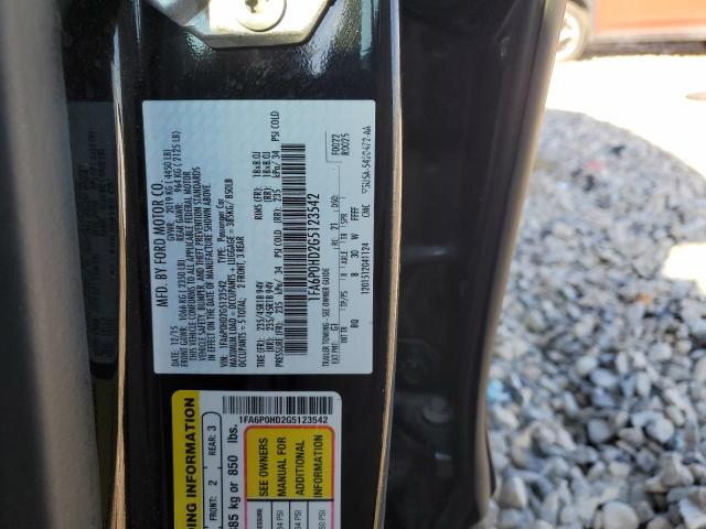 1FA6P0HD2G5123542 - 2016 FORD FUSION SE BLACK photo 13