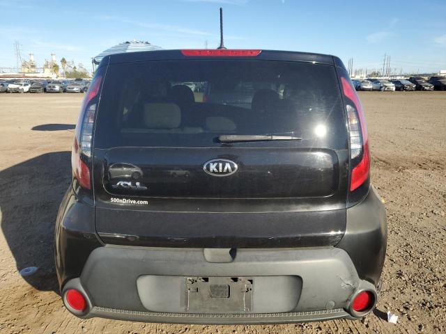 KNDJN2A28F7180345 - 2015 KIA SOUL BLACK photo 6