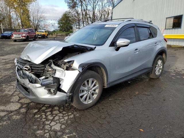 JM3KE2CY8G0902307 - 2016 MAZDA CX-5 TOURING SILVER photo 1