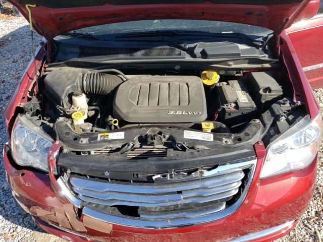 2C4RC1BGXFR588583 - 2015 CHRYSLER TOWN & COU TOURING BURGUNDY photo 12