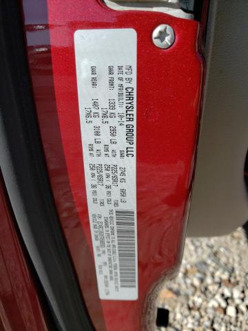 2C4RC1BGXFR588583 - 2015 CHRYSLER TOWN & COU TOURING BURGUNDY photo 13