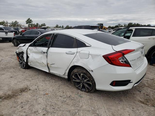 JHMFC1F92KX013032 - 2019 HONDA CIVIC TOURING WHITE photo 2