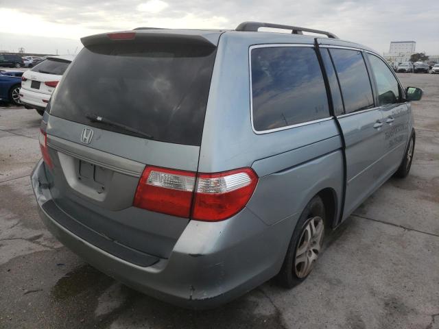 5FNRL38736B011490 - 2006 HONDA ODYSSEY EXL GRAY photo 4