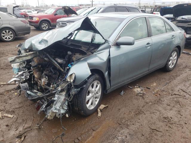 4T1BF3EK3BU718572 - 2011 TOYOTA CAMRY BASE BLUE photo 1