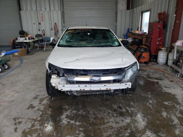 3FAHP0GA3CR340461 - 2012 FORD FUSION S WHITE photo 5