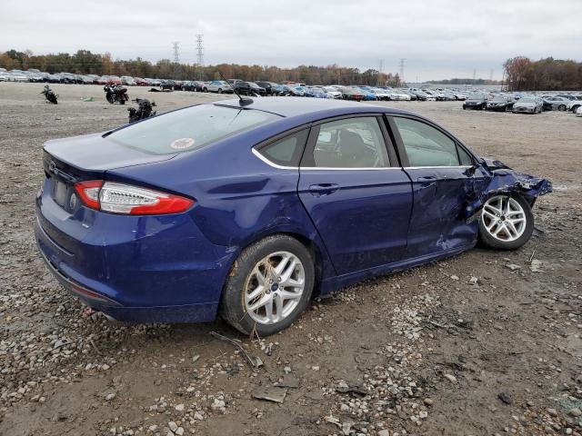 1FA6P0H74F5112180 - 2015 FORD FUSION SE BLUE photo 3