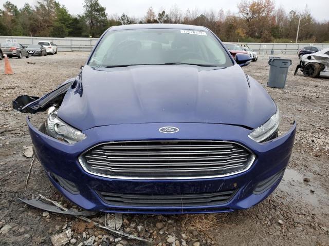 1FA6P0H74F5112180 - 2015 FORD FUSION SE BLUE photo 5