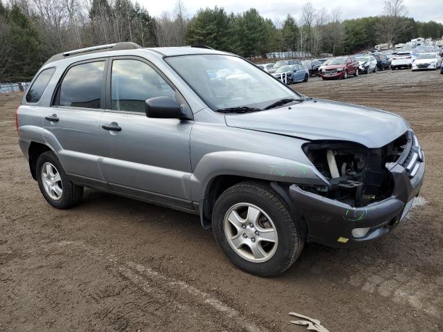 KNDJE723287487355 - 2008 KIA SPORTAGE EX GRAY photo 4