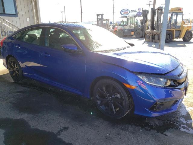 2HGFC2F83LH573129 - 2020 HONDA CIVIC SPORT BLUE photo 4