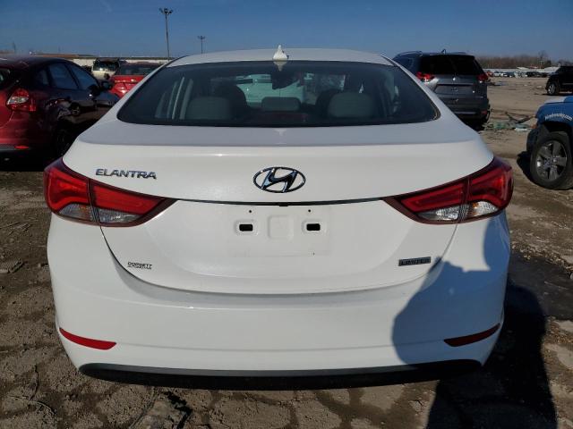 5NPDH4AE9EH488984 - 2014 HYUNDAI ELANTRA SE WHITE photo 6