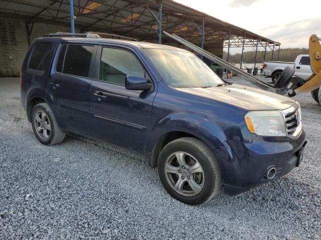 5FNYF3H53EB017709 - 2014 HONDA PILOT EXL BLUE photo 4