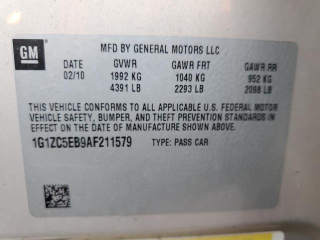 1G1ZC5EB9AF211579 - 2010 CHEVROLET MALIBU 1LT Bej foto 13