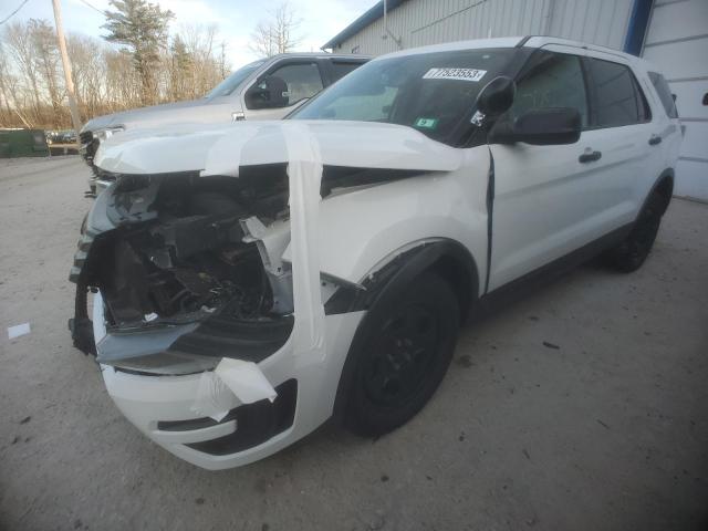 1FM5K8AR3KGA19949 - 2019 FORD EXPLORER POLICE INTERCEPTOR Weiß Foto 1