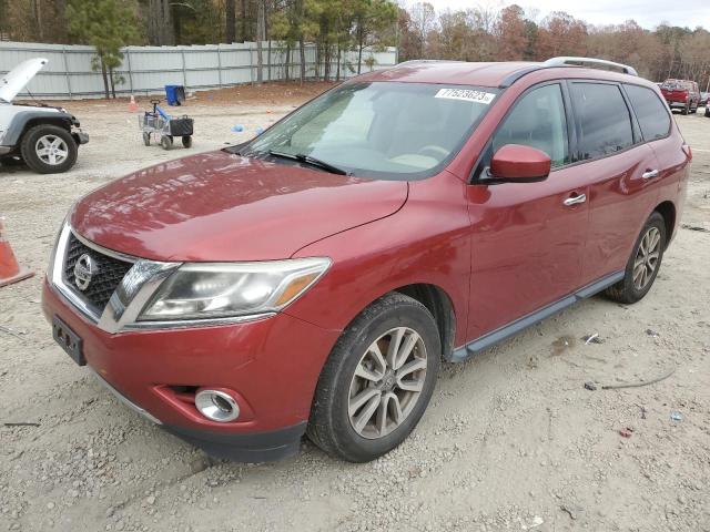 5N1AR2MN6FC689475 - 2015 NISSAN PATHFINDER S BURGUNDY photo 1