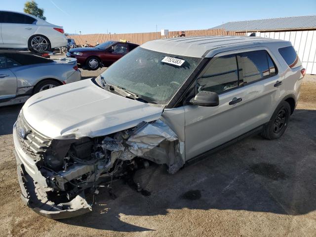 1FM5K8AR5JGB34776 - 2018 FORD EXPLORER POLICE INTERCEPTOR SILVER photo 1