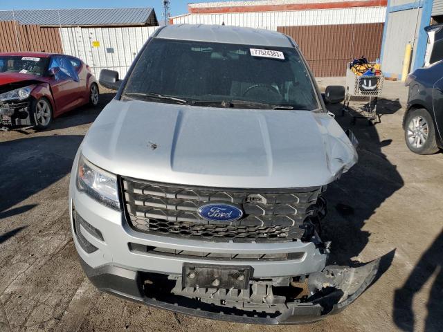 1FM5K8AR5JGB34776 - 2018 FORD EXPLORER POLICE INTERCEPTOR SILVER photo 5