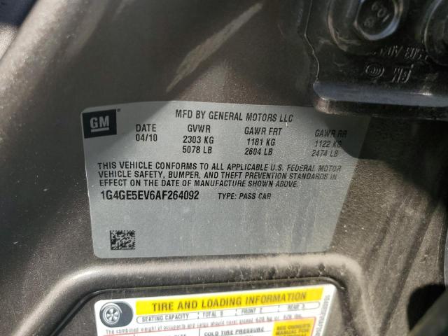 1G4GE5EV6AF264092 - 2010 BUICK LACROSSE CXS Qəhvəyi foto 12