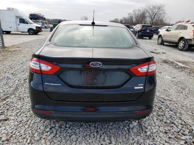 3FA6P0HD1ER297483 - 2014 FORD FUSION SE BLACK photo 6