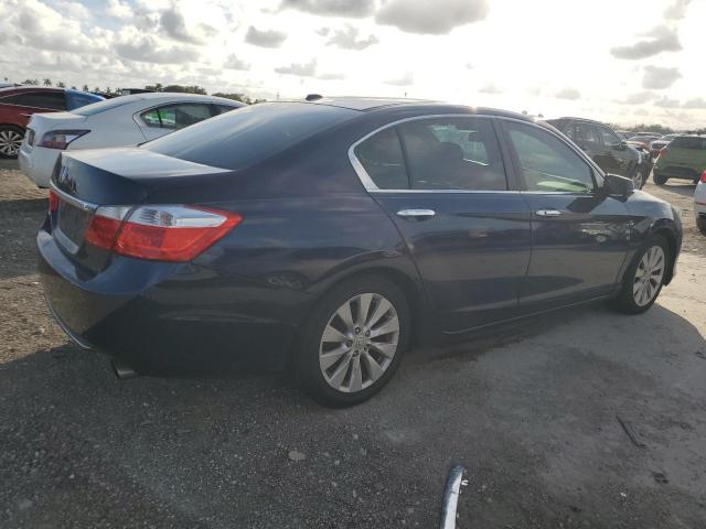 1HGCR2F89EA159999 - 2014 HONDA ACCORD EXL BLUE photo 3